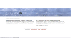 Desktop Screenshot of gezeitenuhr.de